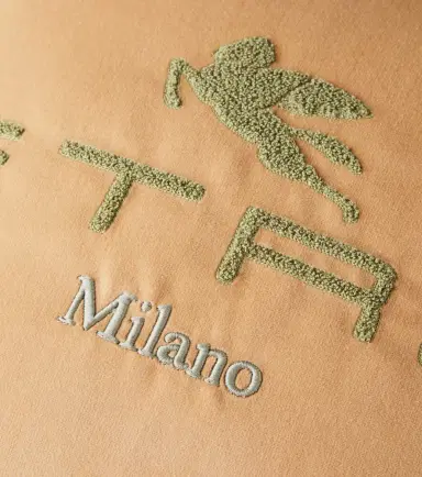 Etro Sponge logo cotton and wool cushion | Thumbnail 2