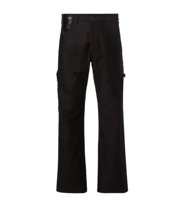 Junya Watanabe Leather-trimmed straight jeans