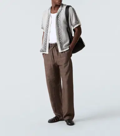 Orlebar Brown Maitan printed linen bowling shirt | Thumbnail 2 Orlebar Brown Maitan printed linen bowling shirt | Thumbnail 2