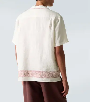 Orlebar Brown Maitan printed linen bowling shirt | Thumbnail 4 Orlebar Brown Maitan printed linen bowling shirt | Thumbnail 4