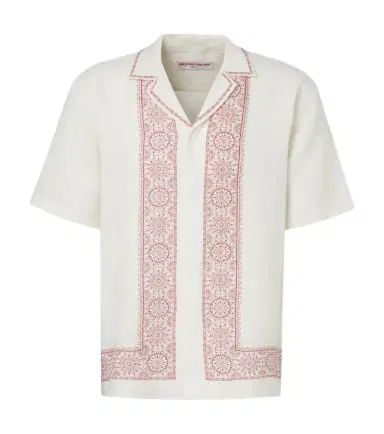 Orlebar Brown Maitan printed linen bowling shirt | Thumbnail 1 Orlebar Brown Maitan printed linen bowling shirt | Thumbnail 1