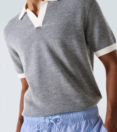 Orlebar Brown Horton wool and cotton polo shirt | Thumbnail 4