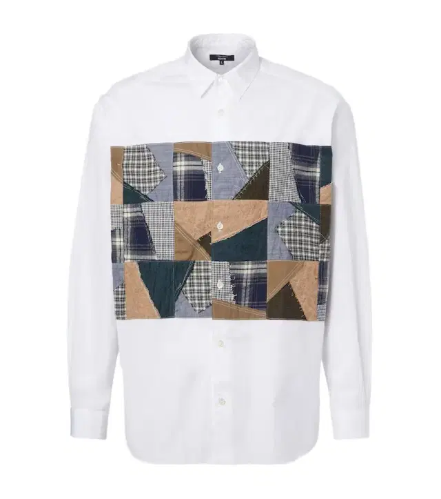 Comme des Garcons Homme Comme des Garçons Homme Patchwork cotton poplin shirt