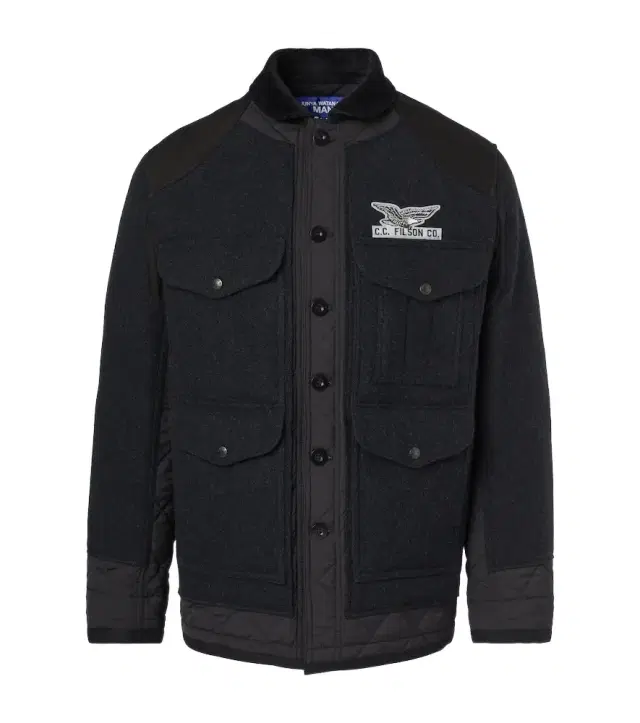 Junya Watanabe x Filson embroidered quilted wool field jacket