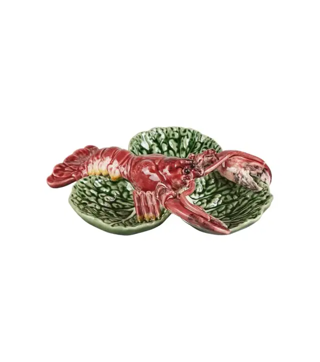 Bordallo Pinheiro Cabbage With Lobsters Small appetizer plate