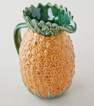 Bordallo Pinheiro Ananás ceramic pitcher | Thumbnail 2