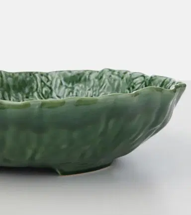 Bordallo Pinheiro Cabbage earthenware salad bowl | Thumbnail 3