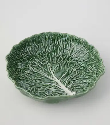 Bordallo Pinheiro Cabbage earthenware salad bowl | Thumbnail 4