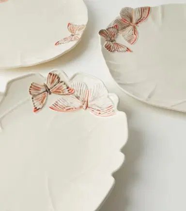 Bordallo Pinheiro Set of 2 ceramic charger plates by Claudia Schiffer | Thumbnail 3