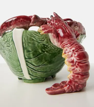 Bordallo Pinheiro Cabbage With Lobsters salad bowl | Thumbnail 3