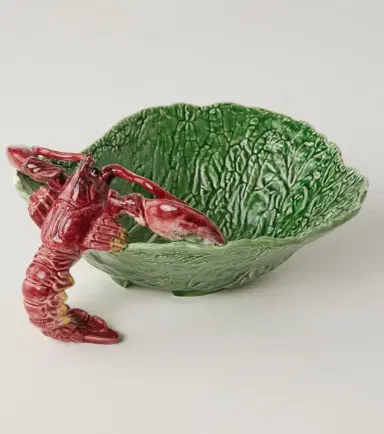 Bordallo Pinheiro Cabbage With Lobsters salad bowl | Thumbnail 4