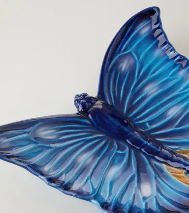 Bordallo Pinheiro Cloudy Butterflies tray by Claudia Schiffer | Thumbnail 2