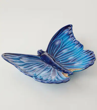 Bordallo Pinheiro Cloudy Butterflies tray by Claudia Schiffer | Thumbnail 4
