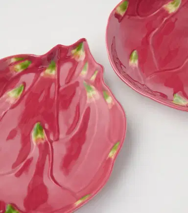 Bordallo Pinheiro Tropical Fruits Pitaya set of 4 earthenware dessert plates | Thumbnail 2