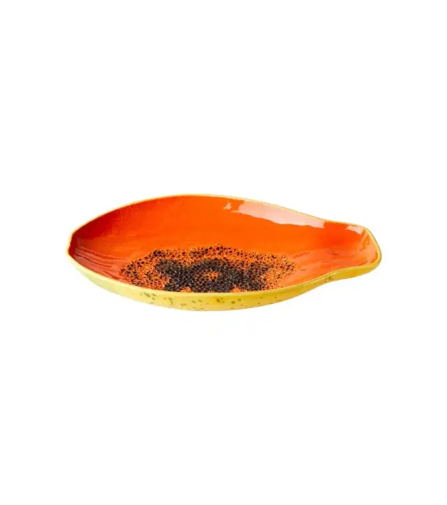 Bordallo Pinheiro Tropical Fruits Papaya earthenware platter
