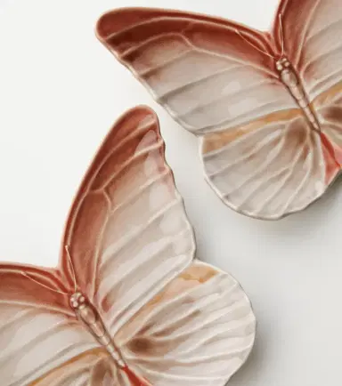 Bordallo Pinheiro Set of 4 ceramic bread plates by Claudia Schiffer | Thumbnail 3