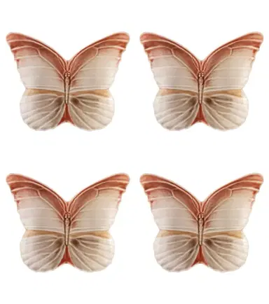 Bordallo Pinheiro Set of 4 ceramic bread plates by Claudia Schiffer | Thumbnail 1
