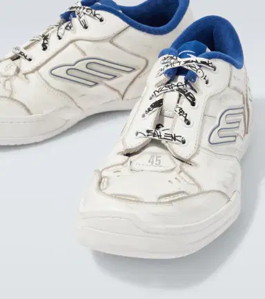 Balenciaga Hamptons distressed leather sneakers | Thumbnail 5 Balenciaga Hamptons distressed leather sneakers | Thumbnail 5