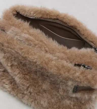 Brunello Cucinelli Small shearling clutch | Thumbnail 2 Brunello Cucinelli Small shearling clutch | Thumbnail 2