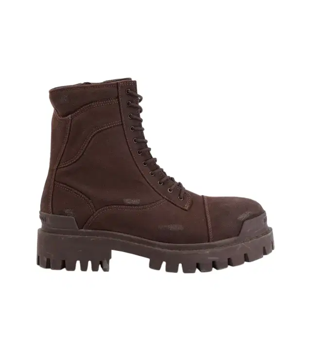 Strike distressed canvas combat boots
