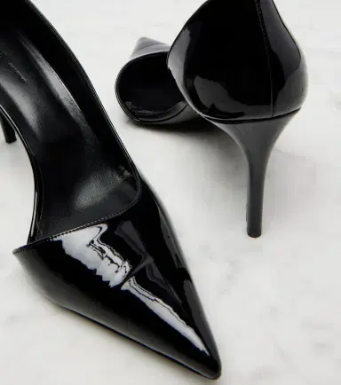 Khaite Jett D'Orsay 85 patent leather pumps | Thumbnail 3
