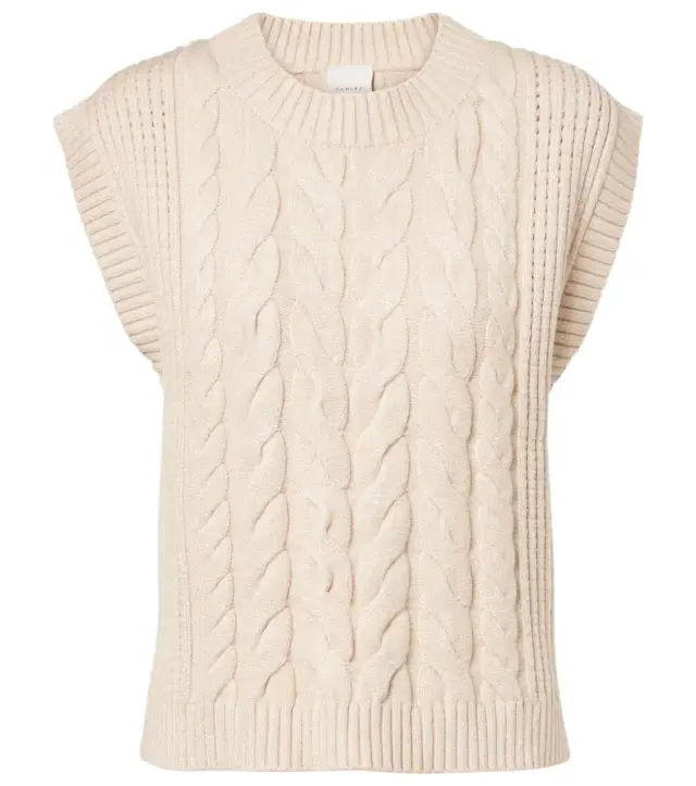 Varley Pixie cable-knit sweater vest