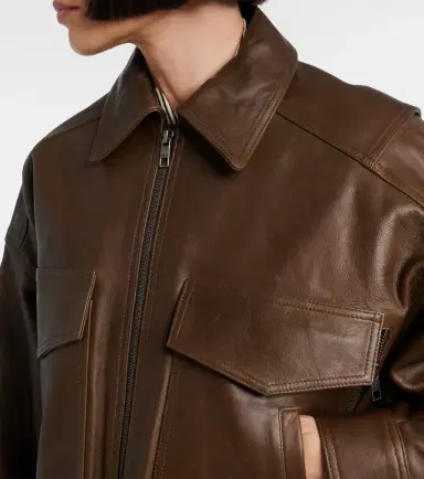 Staud Eugene leather bomber jacket | Thumbnail 3 Staud Eugene leather bomber jacket | Thumbnail 3