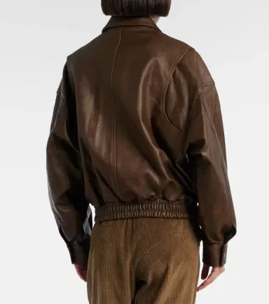 Staud Eugene leather bomber jacket | Thumbnail 5 Staud Eugene leather bomber jacket | Thumbnail 5