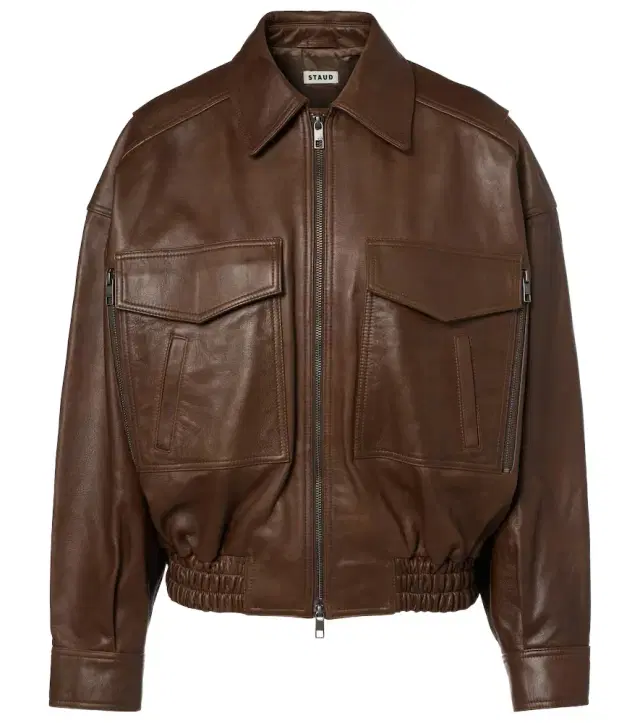 Eugene leather bomber jacket
