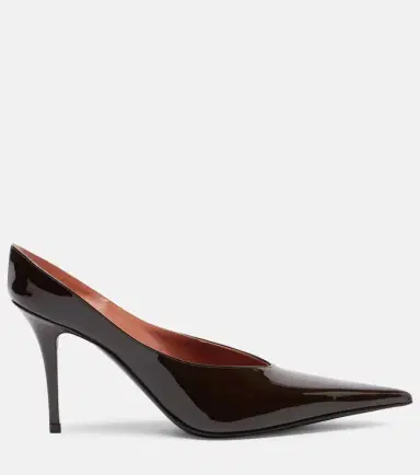 Amina Muaddi Anok 90 patent leather pumps | Thumbnail 2
