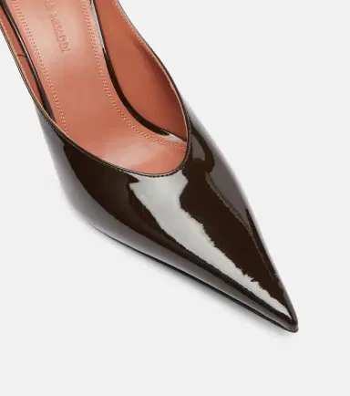 Amina Muaddi Anok 90 patent leather pumps | Thumbnail 3