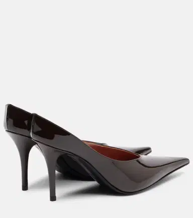 Amina Muaddi Anok 90 patent leather pumps | Thumbnail 4