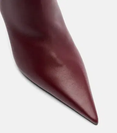Amina Muaddi Barbara 90 leather ankle boots | Thumbnail 3 Amina Muaddi Barbara 90 leather ankle boots | Thumbnail 3