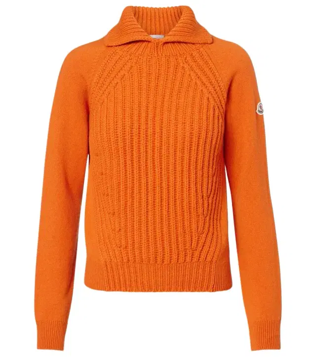 Ribbed-knit wool and cashmere sweater