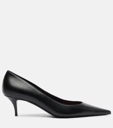 Amina Muaddi Barbara 55 leather pumps | Thumbnail 2