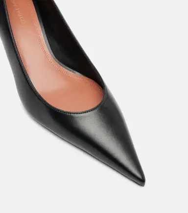 Amina Muaddi Barbara 55 leather pumps | Thumbnail 3