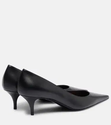 Amina Muaddi Barbara 55 leather pumps | Thumbnail 4