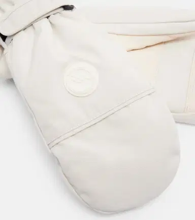 Yves Salomon Leather-trimmed mittens | Thumbnail 2