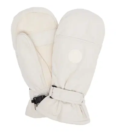 Yves Salomon Leather-trimmed mittens | Thumbnail 1