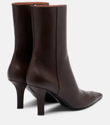 Amina Muaddi Christine 80 leather ankle boots | Thumbnail 2 Amina Muaddi Christine 80 leather ankle boots | Thumbnail 2