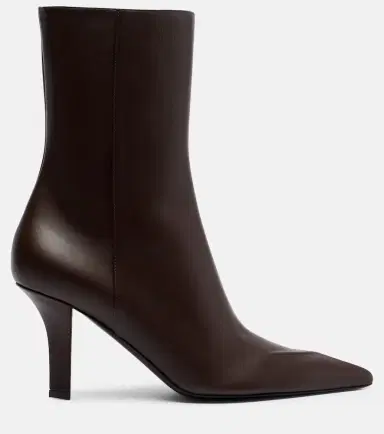 Amina Muaddi Christine 80 leather ankle boots | Thumbnail 4 Amina Muaddi Christine 80 leather ankle boots | Thumbnail 4