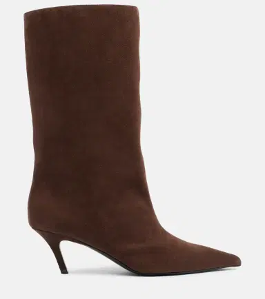Amina Muaddi Fiona suede boots | Thumbnail 4 Amina Muaddi Fiona suede boots | Thumbnail 4