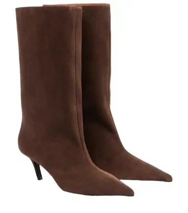 Amina Muaddi Fiona suede boots | Thumbnail 1 Amina Muaddi Fiona suede boots | Thumbnail 1