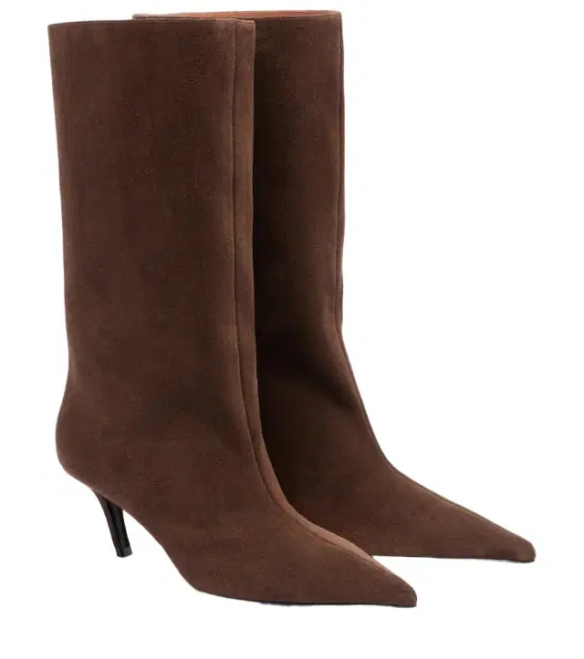Amina Muaddi Fiona suede boots