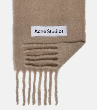 Acne Studios Vally fringed scarf | Thumbnail 2
