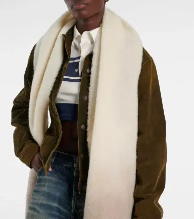 Acne Studios Vally fringed scarf | Thumbnail 5