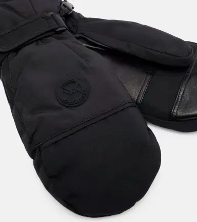 Yves Salomon Leather-trimmed mittens | Thumbnail 2
