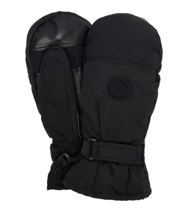 Yves Salomon Leather-trimmed mittens | Thumbnail 1