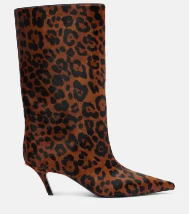 Amina Muaddi Fiona 60 leopard-print calf hair ankle boots | Thumbnail 3 Amina Muaddi Fiona 60 leopard-print calf hair ankle boots | Thumbnail 3