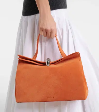 Jacquemus Valérie Medium suede top-handle bag | Thumbnail 6